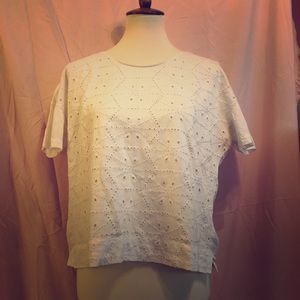 White Eyelet Blouse